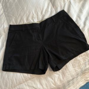 JCrew, size 10 black chino shorts